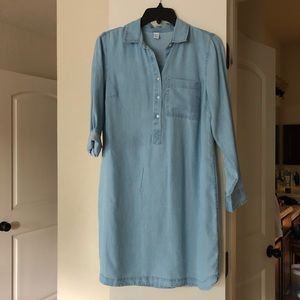 Chambray shirt dress